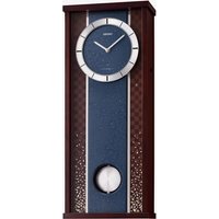 Seiko Silver Pendulum Musical Wooden Wall Clock QXM608B