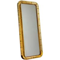 Luxury Bronze Crystal Floor Lamp Mirror