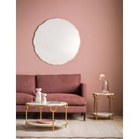 Gallery Home Carano Metal Extra Large Round Wall Mirror Gold