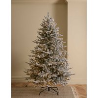 M&S 7ft Pre-lit Snowy Grand Fir Christmas Tree White Mix