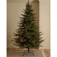 M&S 8ft Pre-lit Grand Fir Christmas Tree Green