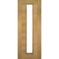 Deanta Seville Prefinished Oak Glazed 1 Lite Fire Door 30m 2040mm x 626mm x 45mm
