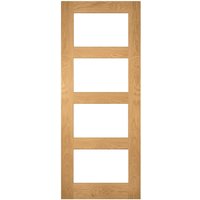 Deanta Coventry Unfinished Oak Glazed Fire Door 30m 1981 x 838 x 45mm