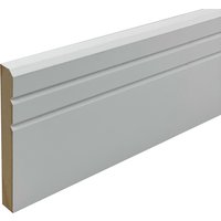 Modern Chamfered & 2x V Grooved 15mm x 119mm x 2440mm Primed