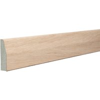 Chamfered & Rounded 18mm x 68mm x 2440mm Veneered American White Oak Unlacquered