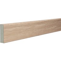 Rounded One Edge 18mm x 68mm x 4400mm Veneered American White Oak Unlacquered