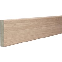 Rounded One Edge 18mm x 94mm x 4400mm Veneered American White Oak Unlacquered