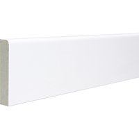 Rounded One Edge 18mm x 94mm x 2440mm Matt White Fully Finished