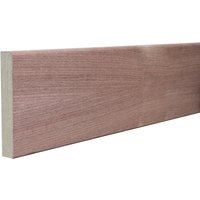 Rounded One Edge 18mm x 119mm x 2440mm Veneered American Black Walnut Unlacquered