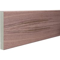 Rounded One Edge 18mm x 144mm x 2440mm Veneered American Black Walnut Unlacquered