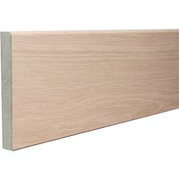 Rounded One Edge 18mm x 144mm x 2440mm Veneered American White Oak Unlacquered