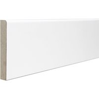 Rounded One Edge 18mm x 144mm x 2440mm Matt White Fully Finished