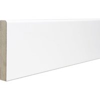 Rounded One Edge Matt White Fully Finished Skirting