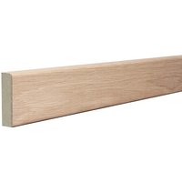 Rounded Two Edge 18mm x 68mm x 4400mm Veneered American White Oak Unlacquered