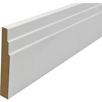 Stepped Matt White Fully Finished Skirting