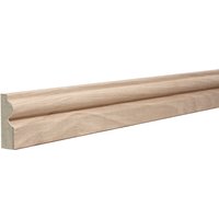 Torus 18mm x 57mm x 2440mm Veneered American White Oak Unlacquered