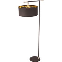 Balance 1 Light Floor Lamp Brown, Polished Brass, E27