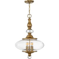 Wexley 5 Light Ceiling Pendant Brass, E14