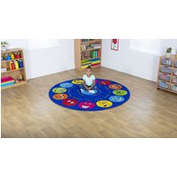 Emotions Interactive Circular Classroom Carpet