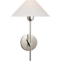 Hackney Wall Light Nickel, Wall Light, Polished Nickel - Andrew Martin