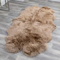 Ladson Quad Sheepskin Rug In Light Brown