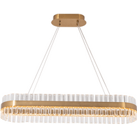 Asgata Bar Pendant Ceiling Light Gold Matt LED 3000K Dimmable