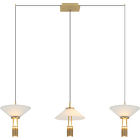 Ariston Bar Pendant Ceiling Light Gold Matt LED 3000K Dimmable
