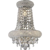 Alexandra Wall Lamp Large 3 Light Polished Chrome, Crystal