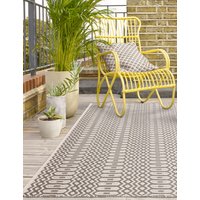 Asiatic Halsey Geometric Indoor & Outdoor Runner Grey