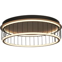 Circolo LED Cage Flush Ceiling Light Large In Black And White