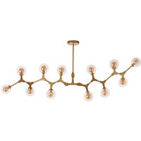 Abita 12 Bulbs Pendant Light In Gold