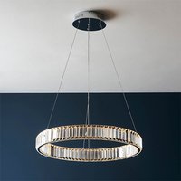 Craven LED Ring Ceiling Pendant Light In Polished Chrome