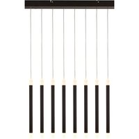 Wands LED 8 Lights Bar Ceiling Pendant Light In Matt Black