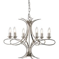 Penn 6 Lights Pendant Light In Polished Nickel