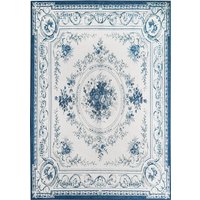 Aubusson Blue Washable Rug
