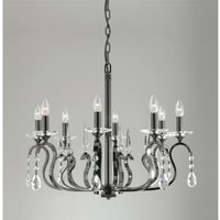 Impex CPA11814/8CH Crystal & Chrome Contemporary Chandelier