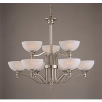 Impex PG00532/6+3 Contemporary 9 Light Pendant Ceiling Fitting
