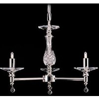 STH03061/3/N Starlight 3 Light Optical Glass Chandelier