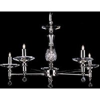 STH03061/5/N Starlight 5 Light Optical Glass Chandelier