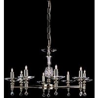 STH03061/8/GP Starlight 8 Light Optical Glass Chandelier