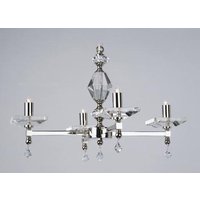 STH04054/4/N Starlight 4 Light Optical Glass Chandelier