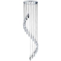 Searchlight 888-20 Sculptured Ice 20 Light Halogen Ceiling Pendant