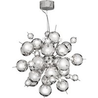 Searchlight 8312-12CC Molecule 12 Light Ceiling Pendant In Chrome