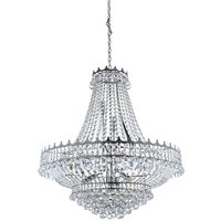 Searchlight 9112-82CC Versailles 13 Light Crystal Chandelier Chrome Finish