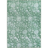 Kalini Floral Green Washable Rug