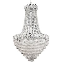 Searchlight 1711-11CC Crystal 11 Light Ceiling Pendant in Chrome