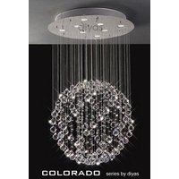 IL30781 Colorado 8 Light Crystal Ceiling Pendant