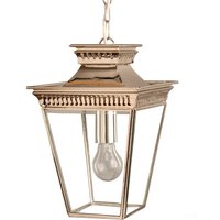 Pagoda N492 Solid Brass Small Nickel Plated Lantern