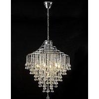 IL30772 Inina 7 Light Polished Chrome Ceiling Pendant