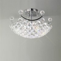 IL30035 Cesto 4 Light Semi-Flush Crystal Ceiling Lamp